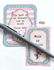 Bible Verse Cards Ephemera Scrapbooks Junk Journal 456