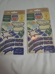 Lot of 24 Scrapbook Supplies/Stickers Various Brands and Sizes Mixed Themes