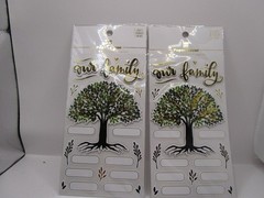2 PACK Die-Cut Dimensional & Foil Accent Scrapbook Sticker Pack Our Family Tree