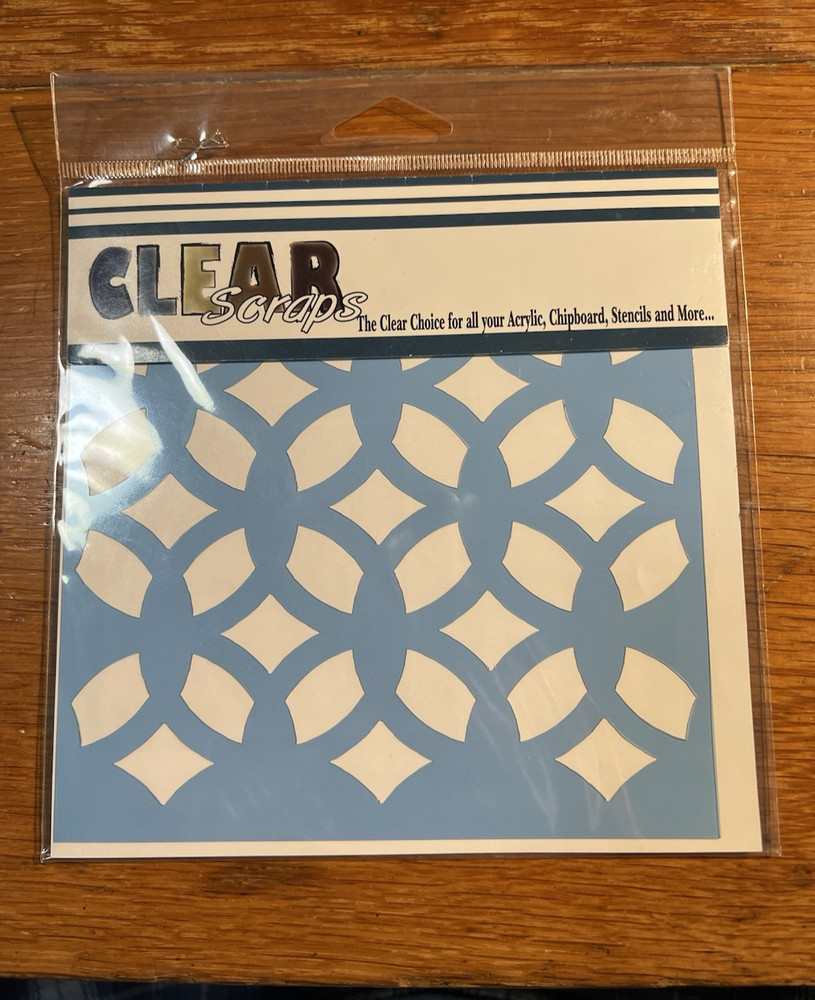 Clear Scraps CSSM «Funkey» Stencil Pattern 6×6 Scrapbooking & Crafts (B377)