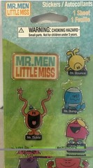 Lot of 2 Mr Men and Little Miss Stickers (2008) Scrapbooking, Cardmaking