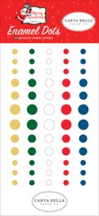 Crafts Enamel Dots CB Merry Christmas Green White Red Blue Large Small