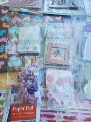 Huge Scrapbooking Card Making Craft Supplies Paper Stickers Embellishment Lot