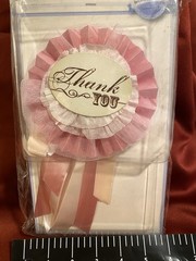 2011 (5) Bravissimo Making Memories Scrapbooking “Thank you” Ribbon Mementos