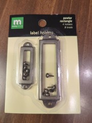 Making memories Metal Index Tabs And Label Holders Lot Of 2 Packs