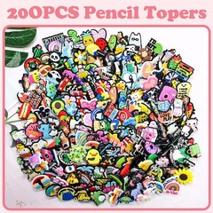 200PCS Pencil Toppers,Cute Pencil Charms for Classroom Prizes Decorations for…