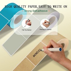 5 X 3 inch Natural Brown Kraft Paper Inventory Labels Rectangle Color Coding …