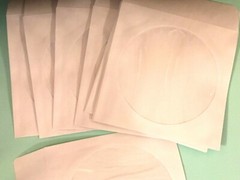 Junk Journal Supply CD/DVD White Paper Sleeves plain 10 pockets storage cards