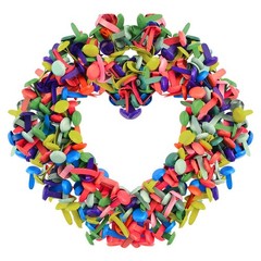 500 PCS Colorful Brass Plated Round Metal Brads Paper Fasteners 8mm DIY