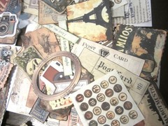 100pc Vintage Junk Journaling Supplies Theme: Post Card, Travel & Ticketing