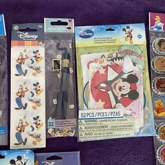 Disney Scrapbook Mickey Minnie Donald Goofy Sticker Lot Paper Cut Outs Parks