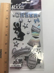 Cheer Scrapbook Stickers Lot K & Company Sticko Karen Foster Cheerleader Varsity