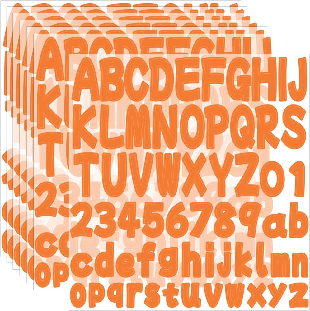 Letter Sticker 1.5 Inch,16 Sheets Vinyl Self Adhesive Waterproof Scrapbook Lette