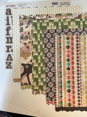 Sassafras (5) Dbl Side Paper, 1 Alpha, 1 Felties, 1 Chipboard Sticker Shapes