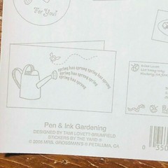 10 Mrs Grossmans Gardening Pen Ink Stickers Bugs Watering Can Plants Seeds Bees