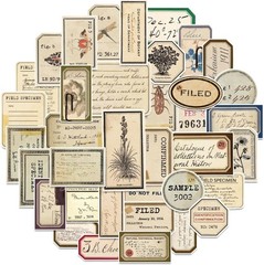 140 Pcs Vintage Aesthetic Stickers for Adults, Junk Journal Supplies for Scrapbo