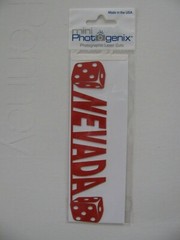 Scrapbook 101 NEVADA Dice Red Photographic Laser Cuts 1 Piece NIP