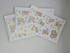 Vtg Sticker Sheets Mouse Mice Cute Cartoon Animals Current 3 Sheets -1 Sticker