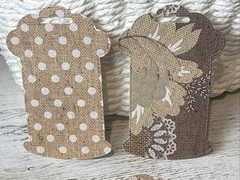 Junk Journal Scrapbook Embellishments 6 Lace/Ribbon Spools Vtg Burlap Look