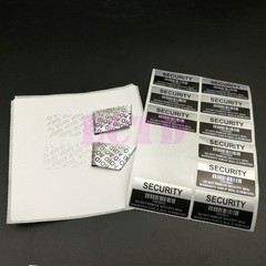 500 Security Label Seal Sticker Silver Black Tamper Evident VOID 1.57» x 0.78»