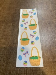 Mrs. Grossman Stickers EASTER BASKET EGGS 1 Strip 4 Mods NEW