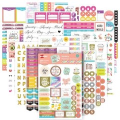 Productivity Planner Stickers Variety Pack – 30 Sheets, 1,656 Stickers for Journ
