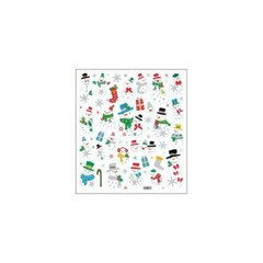 Crafts Stickers SK Glitter Snowmen Snowman Stockings Snowflakes Presents Candy