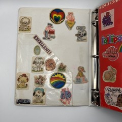 Vtg 1980s Small World Sticker Book Sanrio Scratch Sniff Hello Kitty 10 Pgs Album