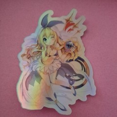 Remember WIXOSS holographic Sticker Lot X2 3X3 Inches Fairy Anime Blonde Girl