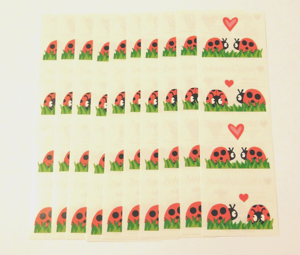 Mrs. Grossman’s Stickers Lot of 10 Strips ~Scene One Lovey Bugs~ 2007 CUTE!