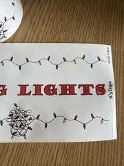 NRN Designs Stringing Lights Scrapbook Stickers ROLL Holiday Christmas