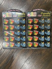 VTG 1995 Happy New Years Sealed Package Stickers Lot Of 2 Teachers Friend