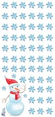 VIOLETTE STICKER – MINI SNOWFLAKES – 8″ x 3 3/4″ (20cm x 9.5cm)