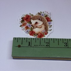 Cute Hedgehog Animal Love Sticker Vinyl Decal Journal Wall Decor Art Decor Tc6