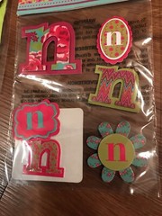 Scrapbook Stickers Letters Alphabet Monogram Wood & 3D Floral 6 Pkgs NEW Craft
