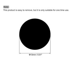 Color Sticker Round Label 13mm for Office Marker Black Pack of 1320