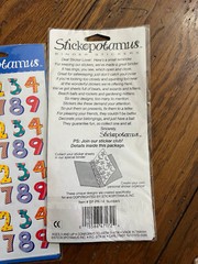3 sets – Stickopotamus Colorful Numbers Scrapbook Binder Stickers Polkadots