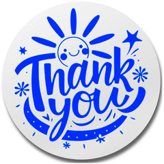 Thank You Stickers Pack of 50 – Round Labels for Orders, Gifts & Pack 2″