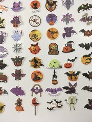 100 Pcs Halloween Stickers Scary Spooky Trick R Treat Sticker Kids Boys Girls