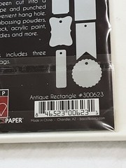 BBP Metal Tags die cut aluminum antique shapes 5 packs of 3 each paint embossNIP