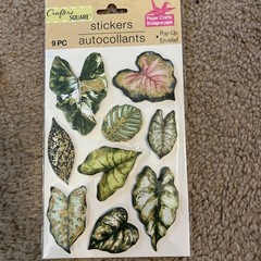 *Crafter’s square Stickers 3D Tropical Leaves