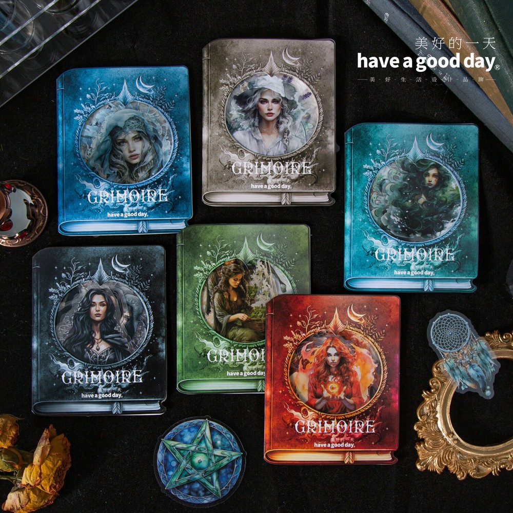 Holy Magic Book PET Stickers Forest Sea Vintage 40pcs/pack Witch Scrapbooking