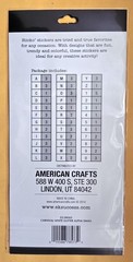 Alphabet Letters And Numbers/ Carnival White Glitter Small/ 83 pieces / Sticko