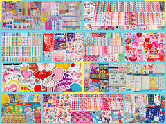 Fun 859+ STICKER Lot GIRLY Planner Themes & American HALLMARK Kid Girls Teens