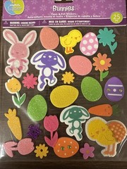 Darice Easter Foamies Felt Stickers 3 Pk 25 In Each Pk