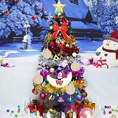 30 Pcs Unfinished Paintable Blank Wooden Christmas Festival Decoration Orname…
