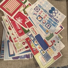 Christmas Scrapbooking Supplies/Embelishment Frames Labels Pop Out Chipboard