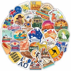 100Pcs Australia Stickers for Luggage, Water Bottle – Australian Stickers and De