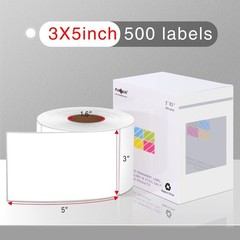 3 X 5 Inch Adhesive Rectangular Color Coding Stickers, 500 PCS Square Invento…