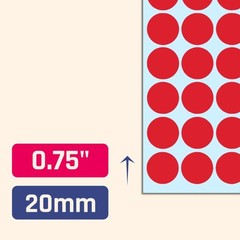 2000 Round Dot Stickers 3/4″ – 10 Colors Assorted Labels for Organizing